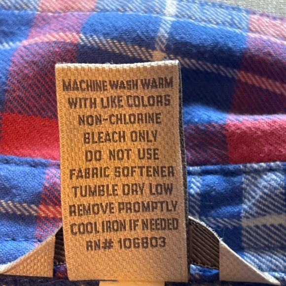 Duluth Trading Co women’s Blue and Red Plaid Shirt - small - Picture 10 of 11